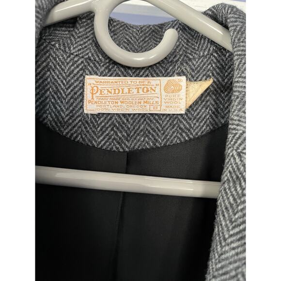 Pendleton Wool Womans Blazer Gray Preppy Office Workwear 8 - Picture 3 of 9